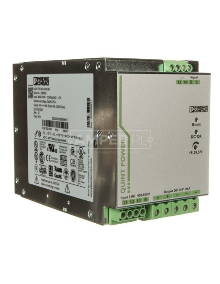 Zasilacz impulsowy 400-500V AC/24V DC 960W 40A (modułowy) QUINT-PS/ 3AC/24DC/40 2866802