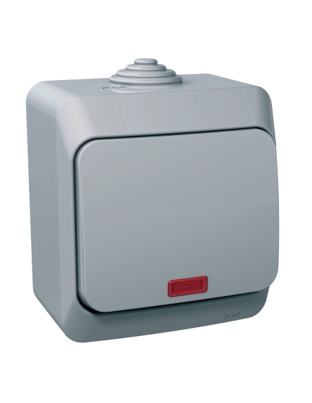 Cedar Plus - Łącznik krzyżowy z podświetleniem IP44 szary WDE000671