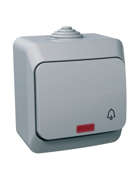 Cedar Plus - Przycisk "dzwonek" IP44 szary WDE000615