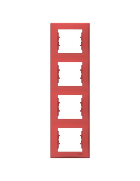 Sedna Ramka 4-krotna pionowa czerwony SDN5802041