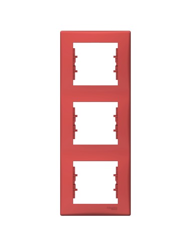 Sedna Ramka 3-krotna pionowa czerwony SDN5801341