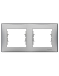 Sedna Ramka 2-krotna pozioma aluminium SDN5800360 2