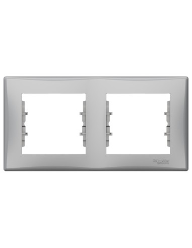 Sedna Ramka 2-krotna pozioma aluminium SDN5800360