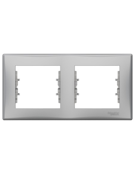 Sedna Ramka 2-krotna pozioma aluminium SDN5800360