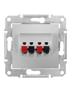 Sedna Gniazdo głośnikowe podwójne aluminium SDN5400160 2
