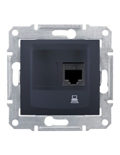 Sedna Gniazdo komputerowe RJ45 kat.5e STP grafit SDN4500170 2