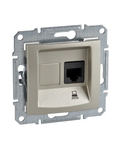 Sedna Gniazdo komputerowe RJ45 kat.5e STP satyna SDN4500168 2
