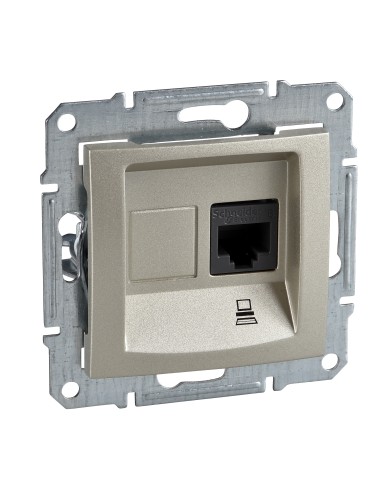 Sedna Gniazdo komputerowe RJ45 kat.5e STP satyna SDN4500168