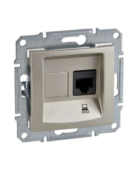Sedna Gniazdo komputerowe RJ45 kat.5e STP satyna SDN4500168