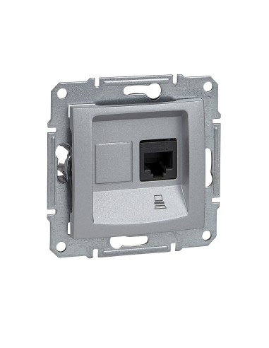 Sedna Gniazdo komputerowe RJ45 kat.5e STP aluminium SDN4500160