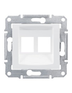 Sedna Płytka centralna 2x RJ45 do: AMP, Molex, Keline biały SDN4400621 2