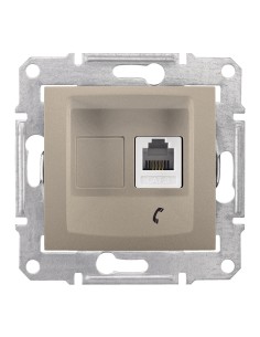 Sedna Gniazdo telefoniczne RJ11 satyna SDN4101168 2