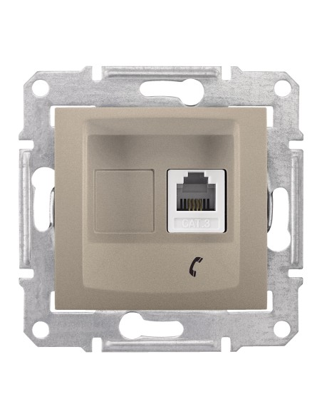 Sedna Gniazdo telefoniczne RJ11 satyna SDN4101168