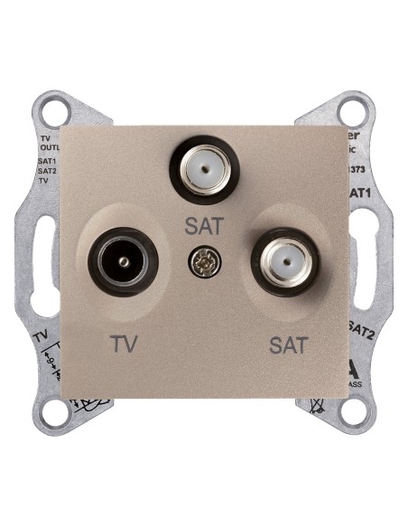 Sedna Gniazdo TV/SAT/SAT końcowe (1dB) satyna SDN3502168