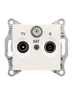 Sedna Gniazdo R/TV/SAT przelotowe (4dB) krem SDN3501423 2