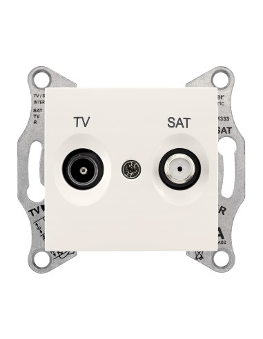 Sedna Gniazdo TV/SAT przelotowe (4dB) krem SDN3401923