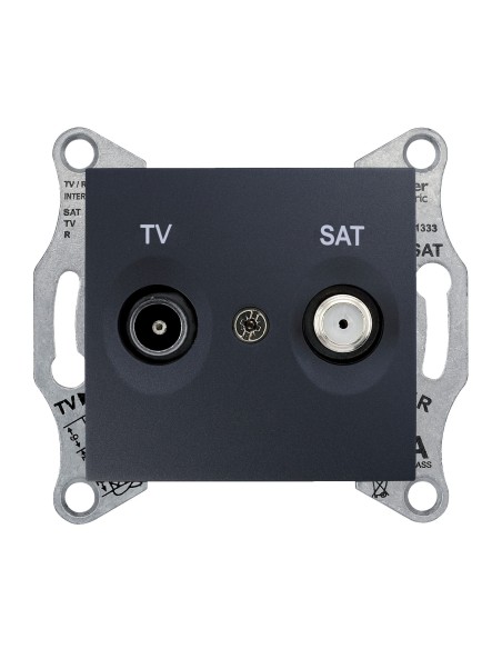 Sedna Gniazdo TV/SAT końcowe (1dB) grafit SDN3401670
