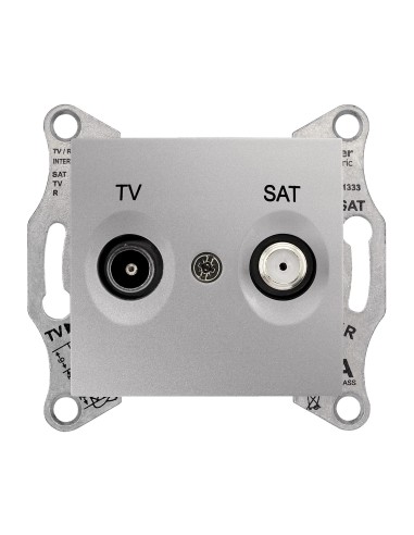 Sedna Gniazdo TV/SAT końcowe (1dB) aluminium SDN3401660
