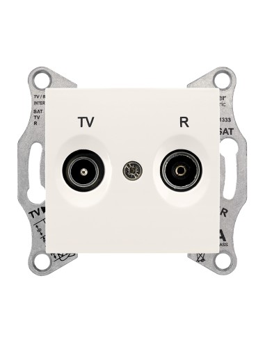 Sedna Gniazdo R/TV przelotowe (4dB) krem SDN3301823