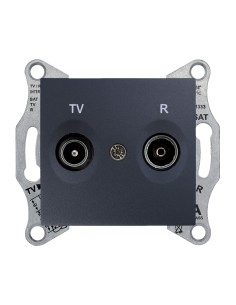 Sedna Gniazdo R/TV końcowe (1dB) grafit SDN3301670 2