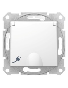 Sedna Gniazdo pojedyncze Schuko IP44 biały SDN3100321 2