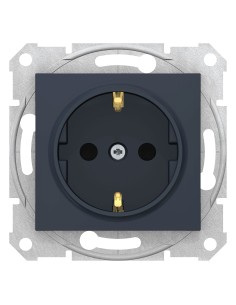 Sedna Gniazdo pojedyncze Schuko grafit SDN3000170 2