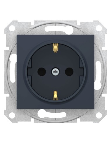 Sedna Gniazdo pojedyncze Schuko grafit SDN3000170