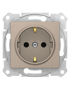 Sedna Gniazdo pojedyncze Schuko satyna SDN3000168 2