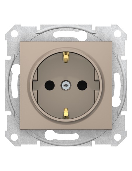 Sedna Gniazdo pojedyncze Schuko satyna SDN3000168
