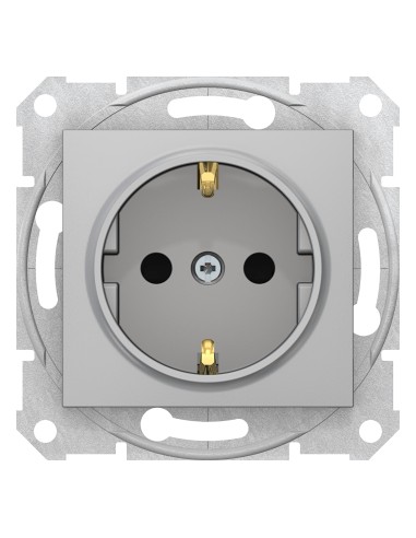 Sedna Gniazdo pojedyncze Schuko aluminium SDN3000160