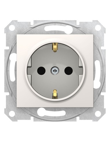 Sedna Gniazdo pojedyncze Schuko krem SDN3000123