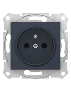Sedna Gniazdo pojedyncze 2p+PE z przesłonami grafit SDN2800170 2