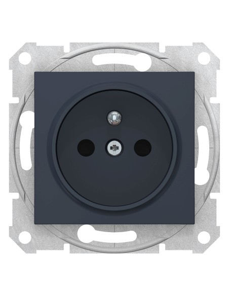 Sedna Gniazdo pojedyncze 2p+PE z przesłonami grafit SDN2800170