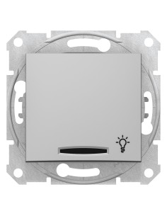 Sedna Przycisk światło z podświetleniem aluminium SDN1800160 2