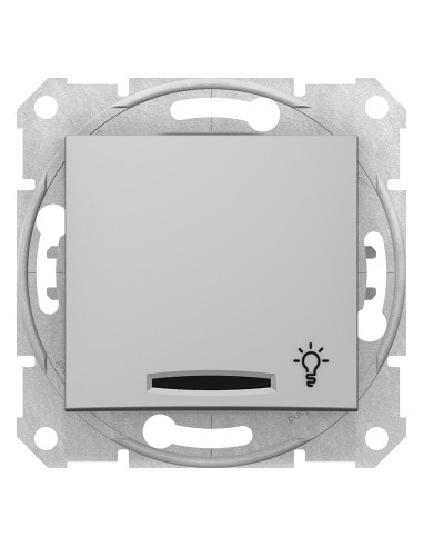 Sedna Przycisk światło z podświetleniem aluminium SDN1800160