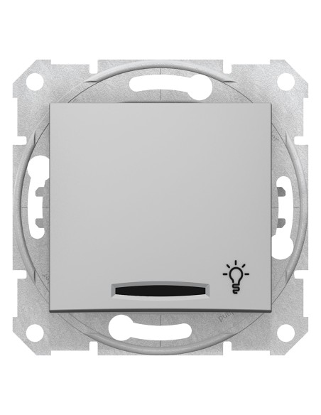 Sedna Przycisk światło z podświetleniem aluminium SDN1800160