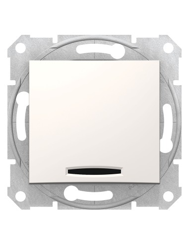 Sedna Łącznik 1-biegunowy z sygnalizacją załączenia krem SDN0400323