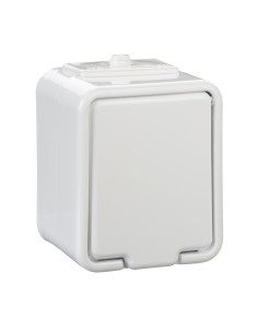 Cedar - Gniazdo pojedyncze SCHUKO z przesłonami IP44 biały GWN140PC01 2