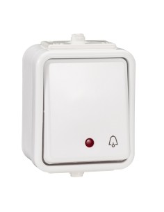 Cedar - Przycisk "dzwonek" z podświetleniem IP44 czarny WNT101CS05 2