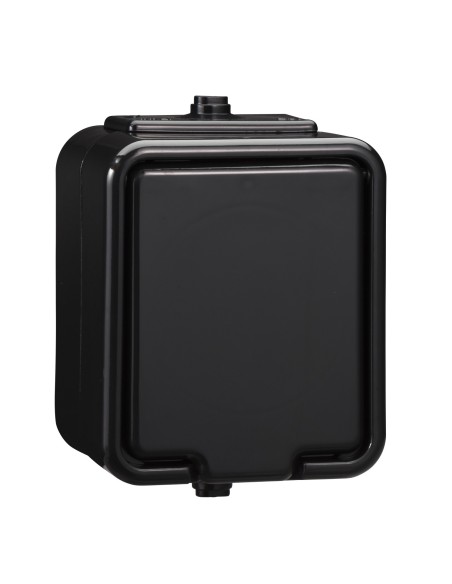 Cedar - Gniazdo pojedyncze 2P+PE IP44 czarny NT130H05