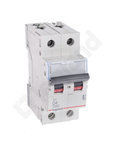 Wyłącznik nadprądowy 2P D 4A 6kA AC S302 TX3 403733