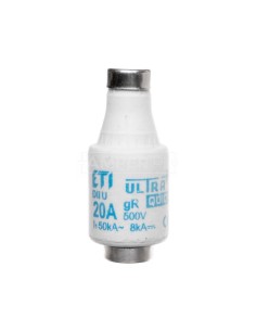 Wkładka bezpiecznikowa 20A DII gR 500V DIIUQ20A E27 004322006