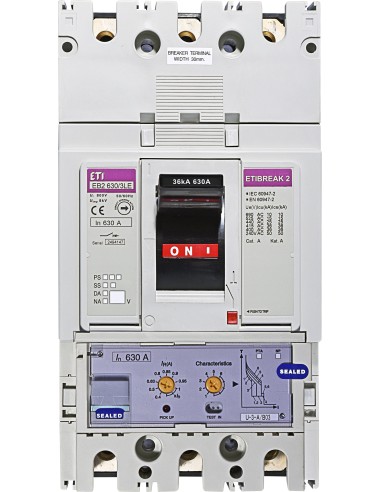 Wyłącznik mocy 3P 630A 36kA /wyzwalacz elektroniczny/ EB2 630/3LE 004671121