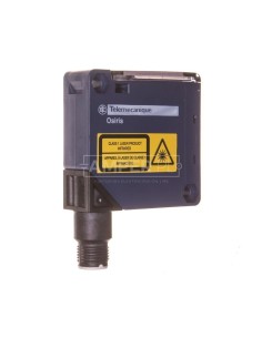 Czujnik laserowy 1m 50x50mm 12-24V DC PNP/NPN 1Z/1R M12 4-piny odbiciowy XUK8AKSNM12