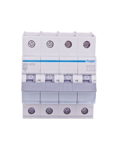 Wyłącznik nadprądowy 4P B 20A 6kA AC MBN420E