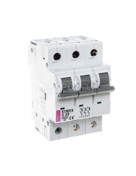 Wyłącznik nadprądowy 3P C 25A 6kA AC ETIMAT 6 002145518