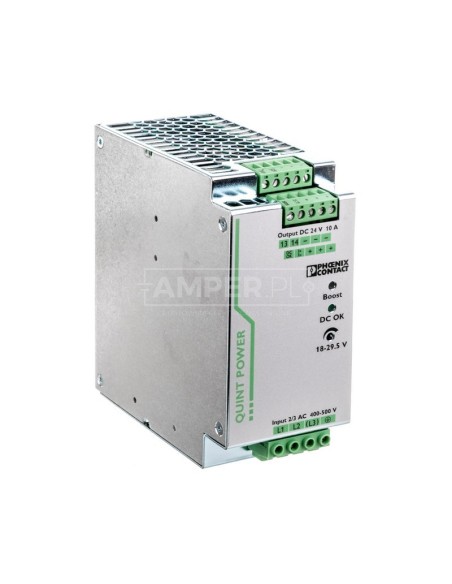 Zasilacz impulsowy 400-500V AC/24V DC 240W 10A (modułowy) QUINT-PS/3AC/24DC/10 2866705