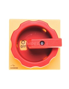 Łącznik krzywkowy 0-1 3P 100A napęd drzwiowy rozłączny żółto/czerwony IP65 3LD2714-0TK53