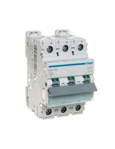 Wyłącznik nadprądowy 3P B 20A 10kA AC NBN320