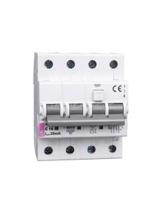 Wyłącznik różnicowo-nadprądowy 4P 16A C 0,03A typ AC KZS-4M 002174024